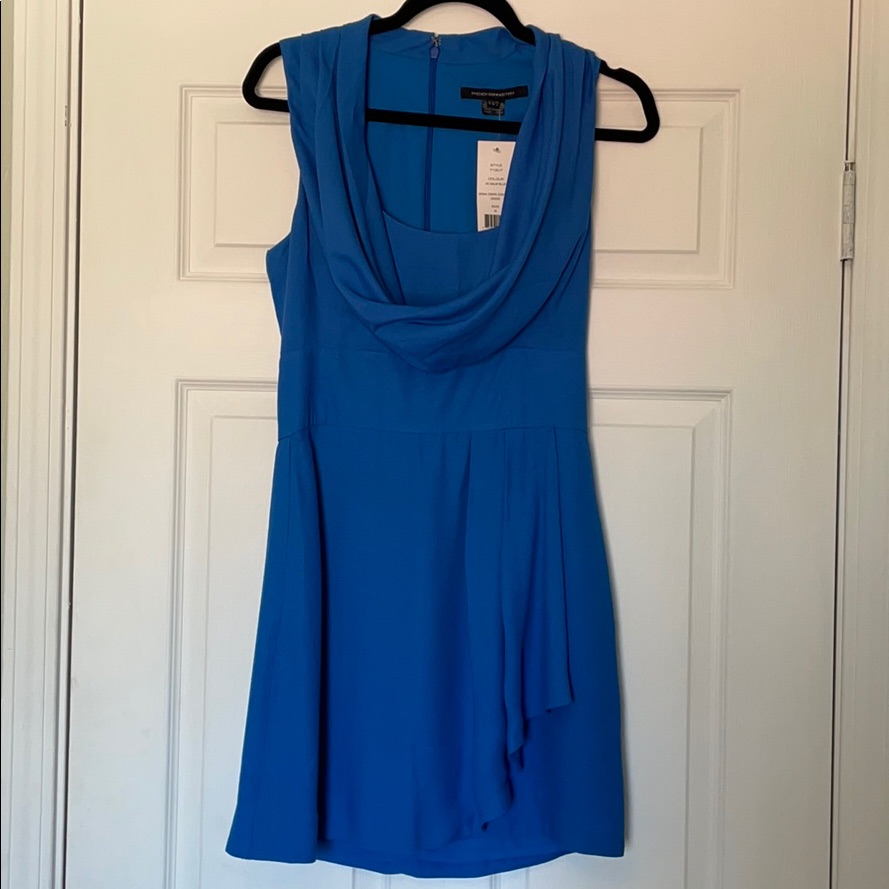 French Connection Ziona Crepe Cowl Neck Dress